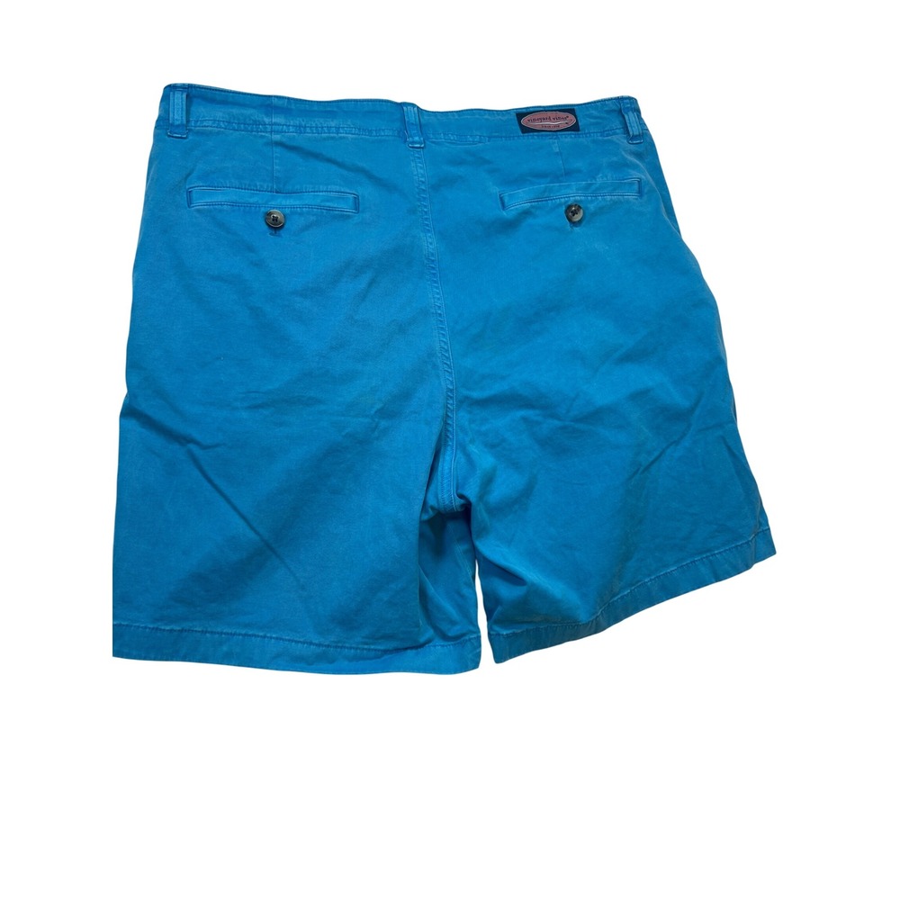 Vineyard Vines Mens 34 Island Short Bright Blue Stretch Cotton Chino 1H000019 - Picture 5 of 10
